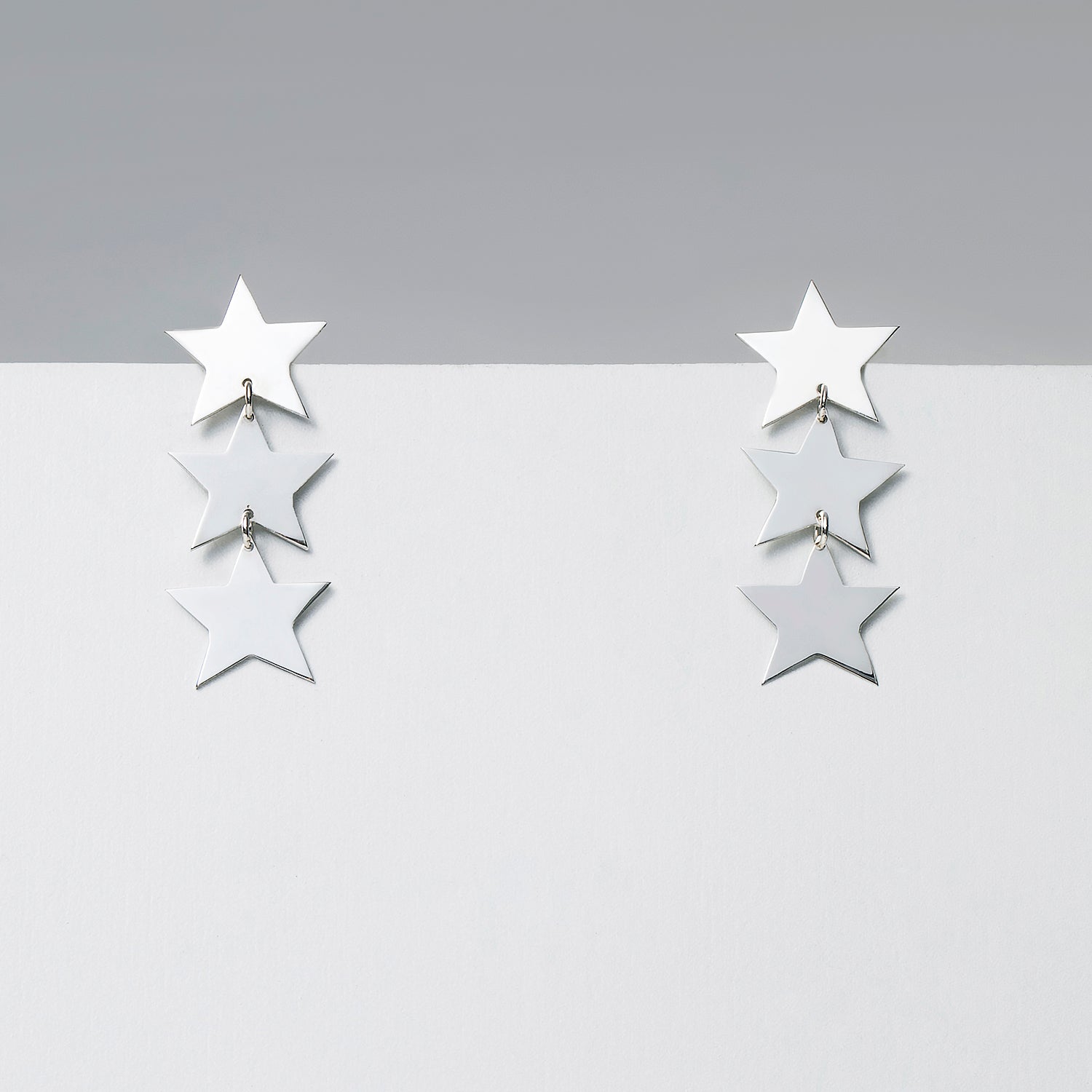 Triple Star naušnice - Like a Star