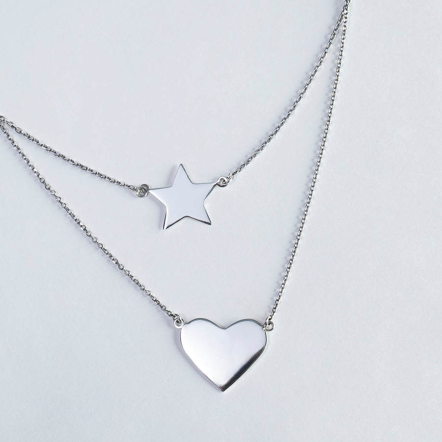 DOUBLE HEART AND STAR